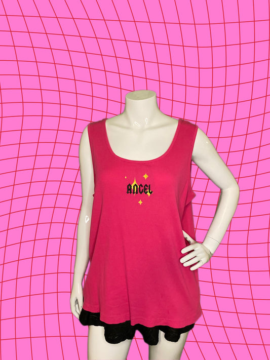 ANGEL SPARKLE TOP PINK