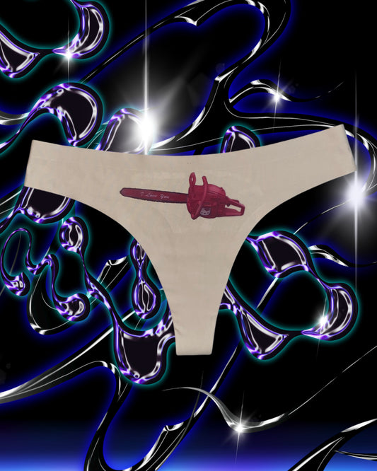 hellochainsaw thong